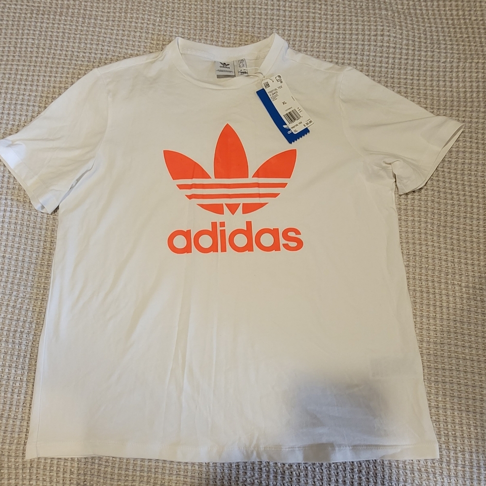 Adidas Pink Logo T Shirt